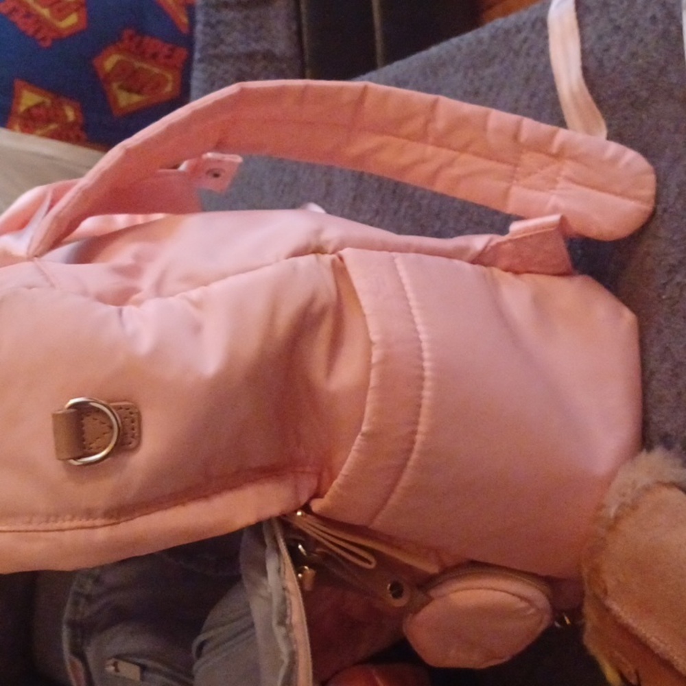 Pink Quilted Backpack - Picture 3 of 5